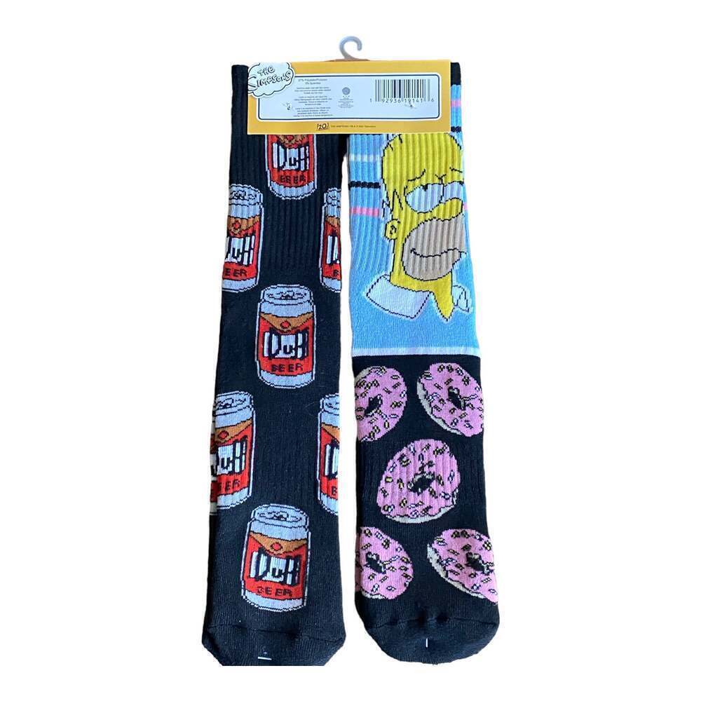 The Simpsons Homer Size 6-12 Crew Socks 1 Pair Soft Colorful Fun Collectable - Picture 7 of 9